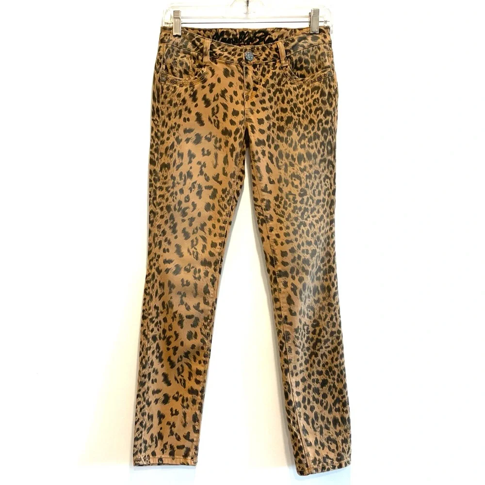 Vanilla Star Cheetah Print Skinny Jeans Size 1